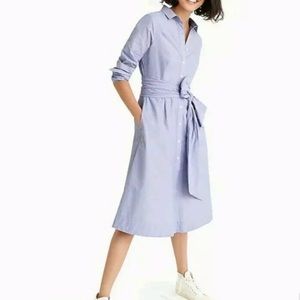 NWT  J Crew Tie waist Shirt Dress Size 4